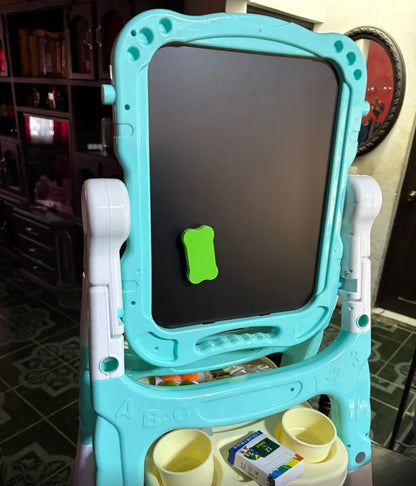 Caballete para niños ajustable con accesorios