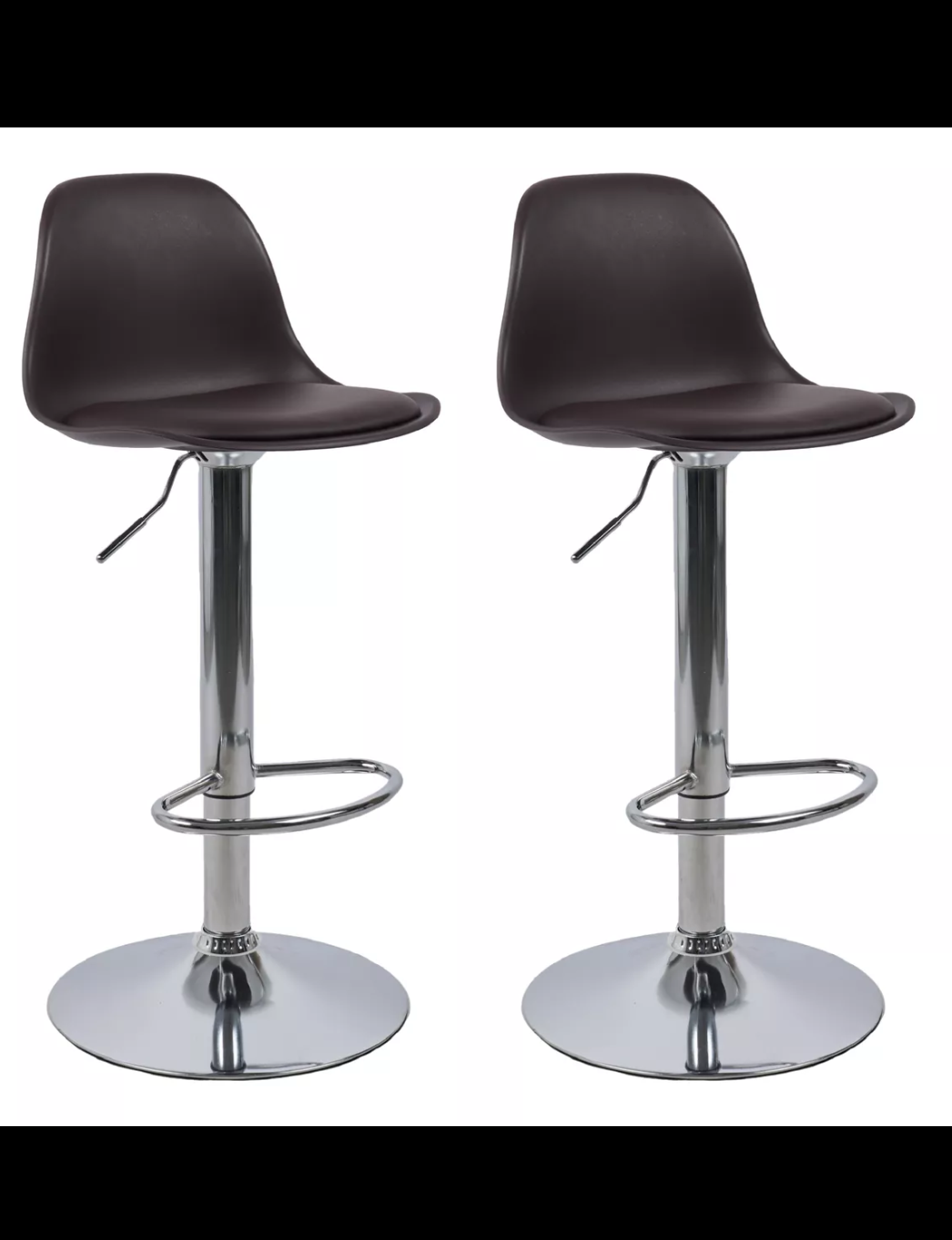 4 bancos modelo Tulip con asiento acolchado