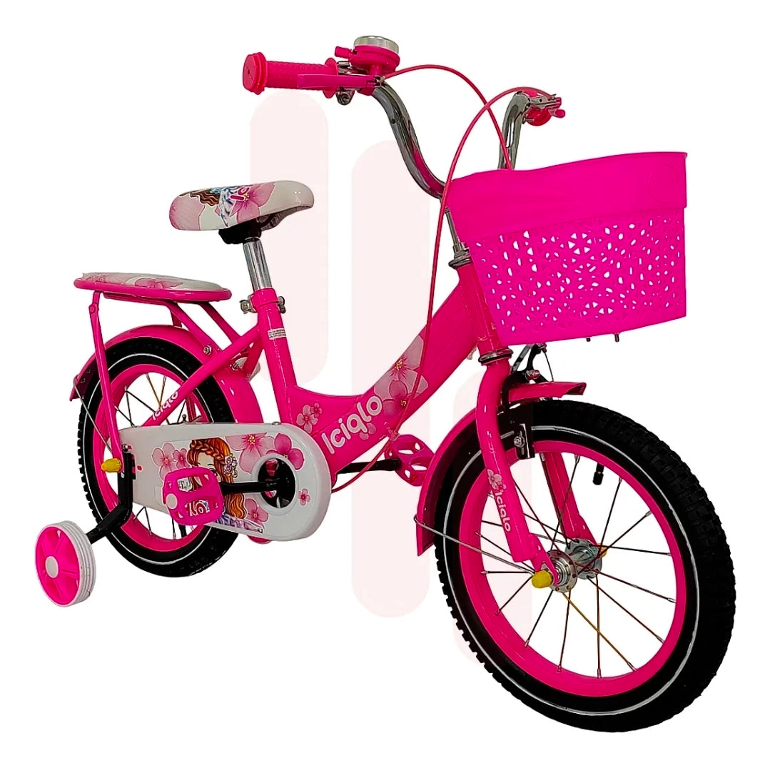 Bicicleta Infantil R-14 Niñas Con Canastilla
