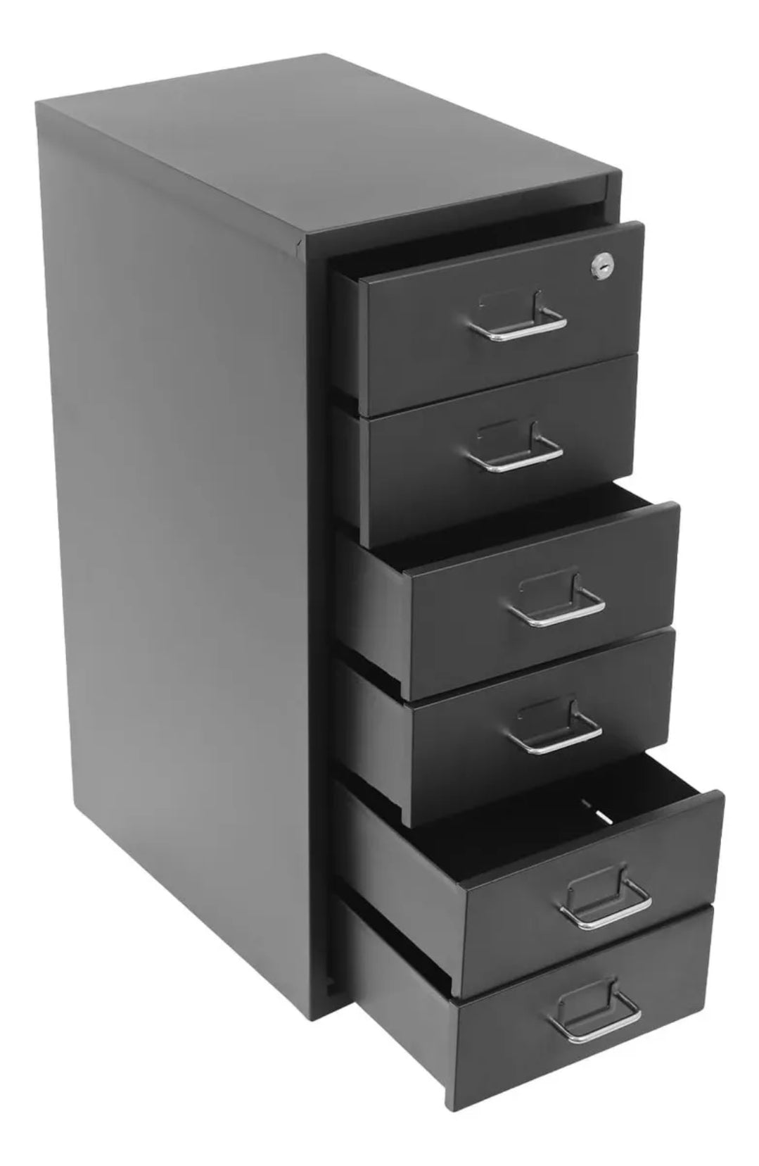 Archivero Metálico 6 Gavetas Para Oficina con Ruedas