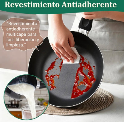 Batería de cocina 27 piezas Aluminio Antiadherente Novry
