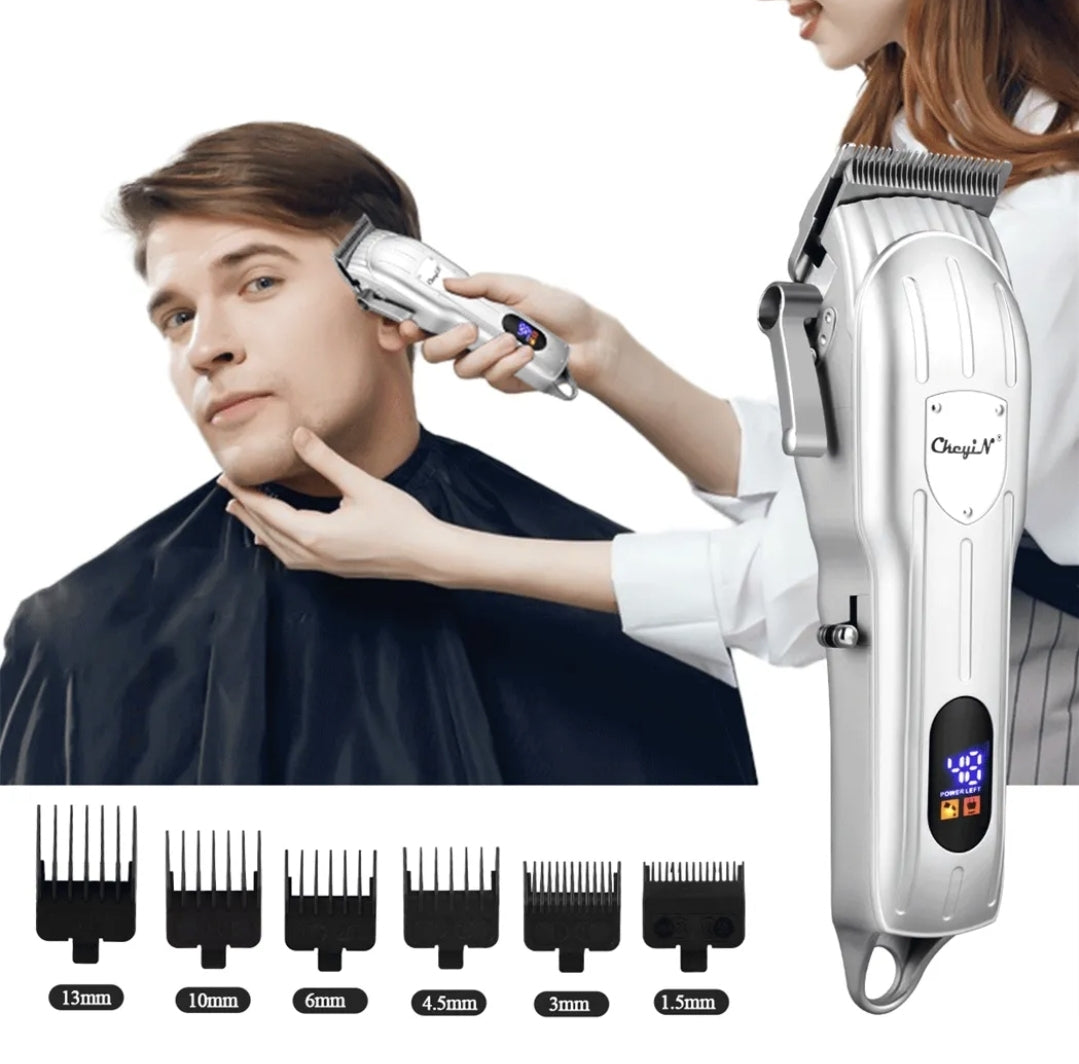 Kit Máquinas Cortadoras de Cabello Barberia Profesional bateria recargable