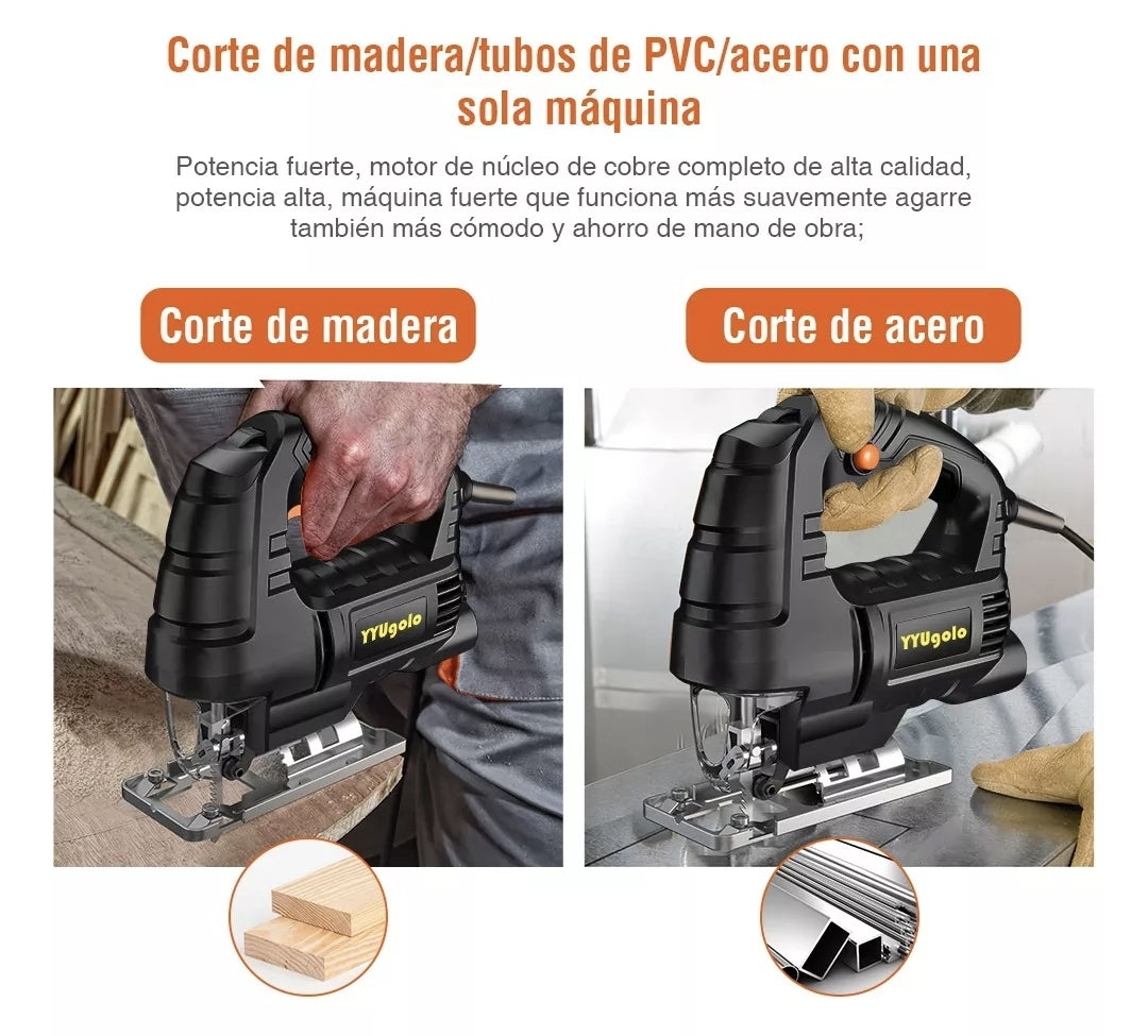 Sierra Caladora Electrica Profesional 780w + 16 Accesorios