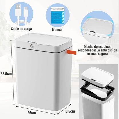 Bote inteligente para basura 2 pack 17 L