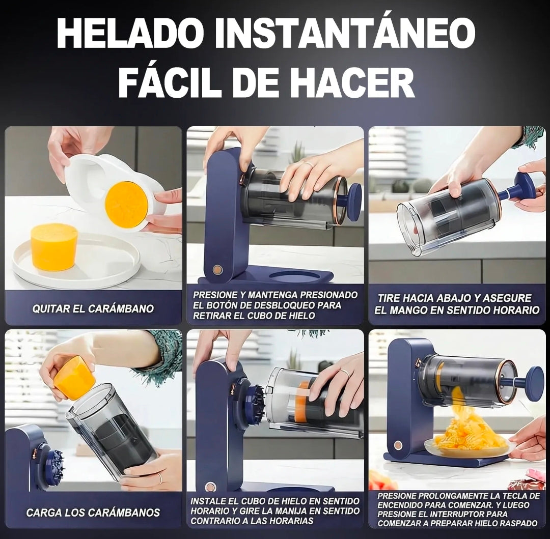 Máquina portátil para hielo raspado