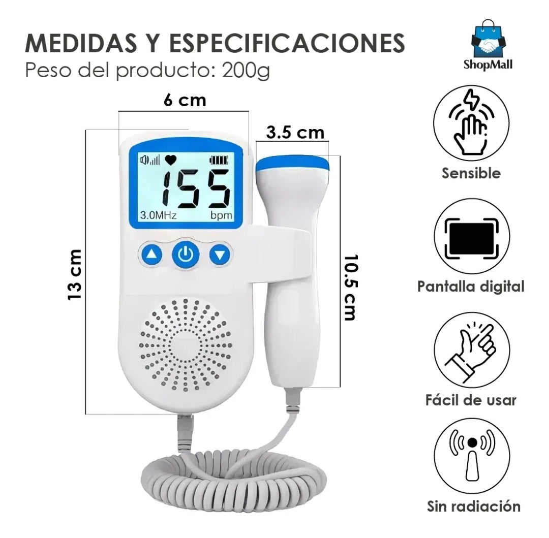Monitor fetal de ultrasonido