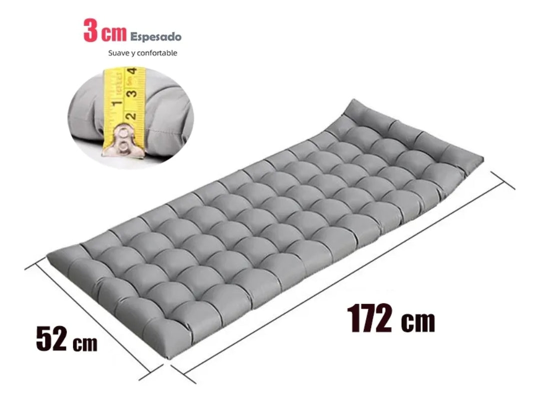 Catre plegable con respaldo