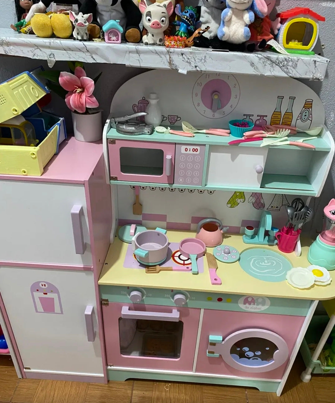 Cocinita infantil con lavadora 101x29x101cm