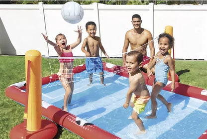 Alberca Inflable Para Niños Juegos Voli, Fut Y Béisbol
