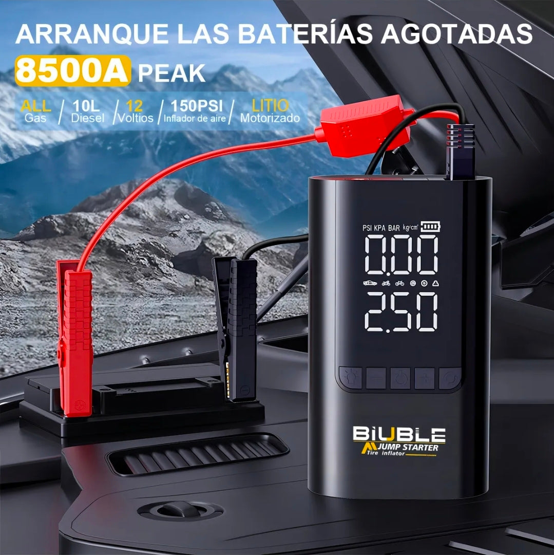 Arrancador De Batería De Auto 8500a Con Inflador Br12