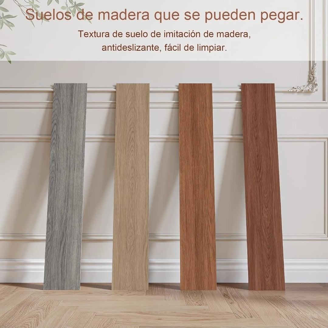 Piso Duela vinilica imitación madera 36 pz / 5m²