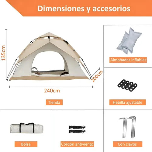 Casa para acampar 4 a 5 Personas
