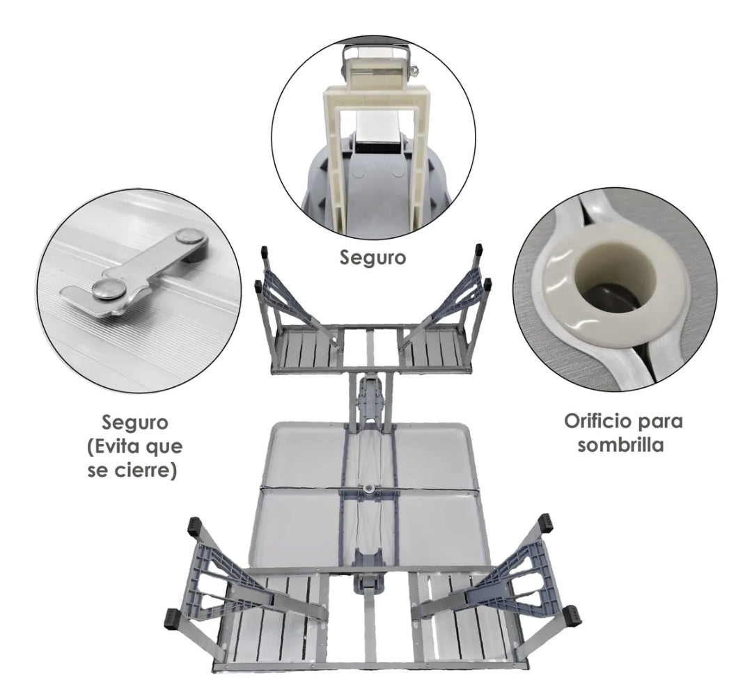 Mesa Plegable Portafolio Portátil