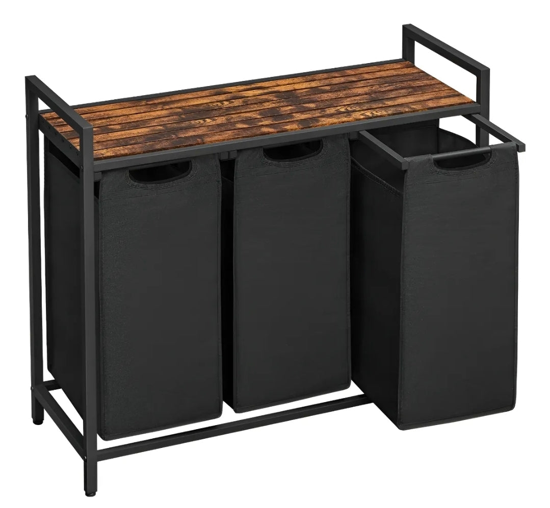 Cesto Para Ropa Sucia Con 3 Bolsas De Tela Oxford