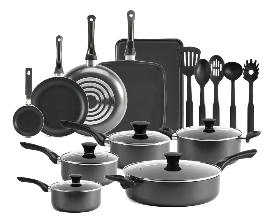 Batería De Cocina 20 Piezas De Aluminio Con Antiadherente