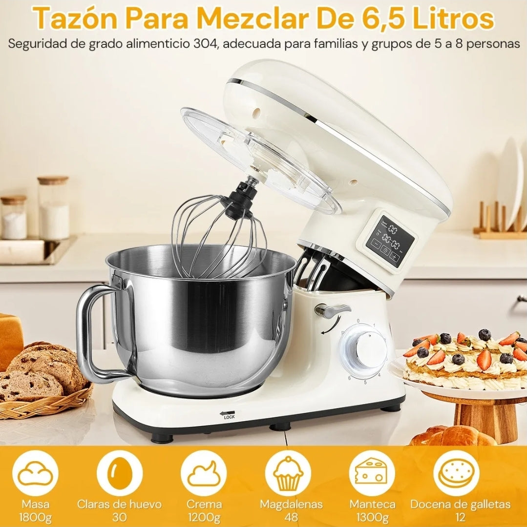 Batidora De Pedestal 6.5l Profesional  1350w