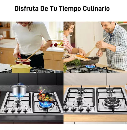 PARRILLA XIUDEEN ACERO INOXIDABLE 4 QUEMADORES