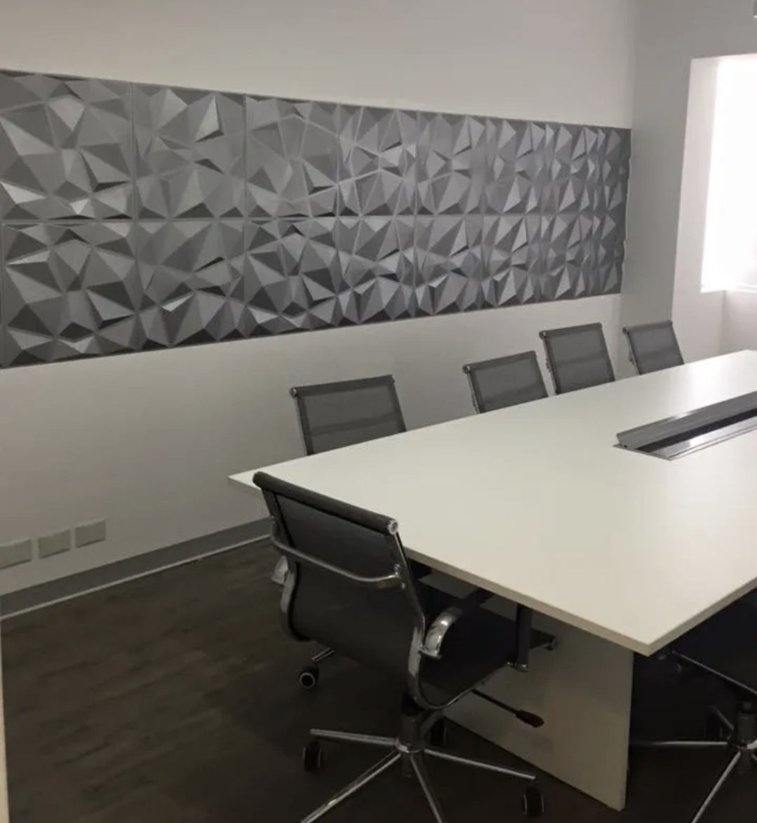 Paneles pvc 50x50cm gris