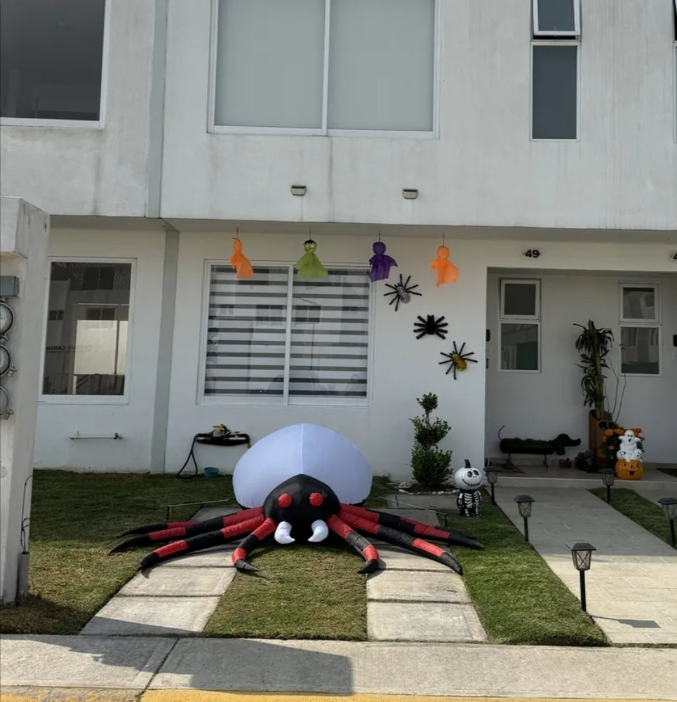 Inflable araña gigante Halloween 2.2m