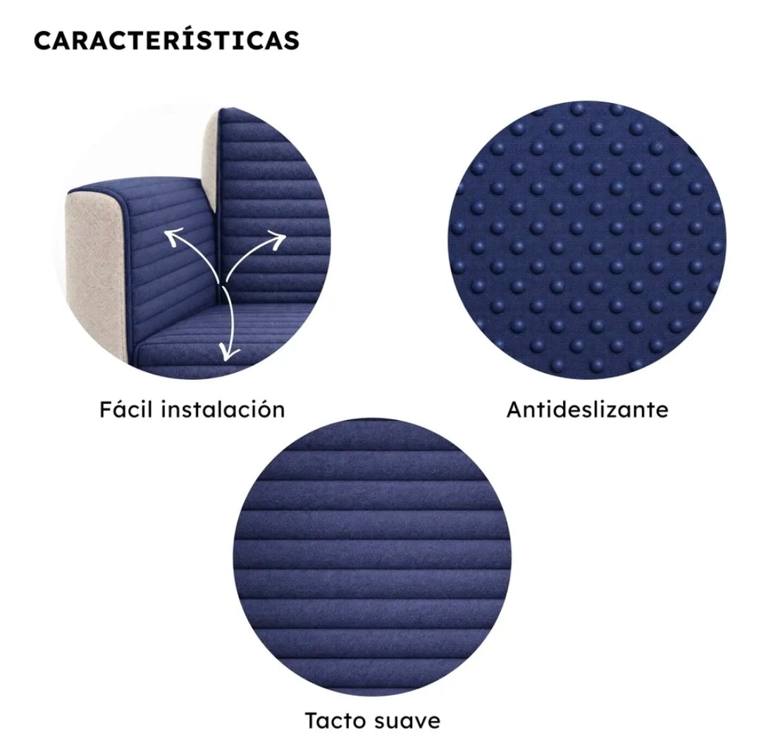 Funda Cubre Sala Protector Ajustable 3pz Avión
