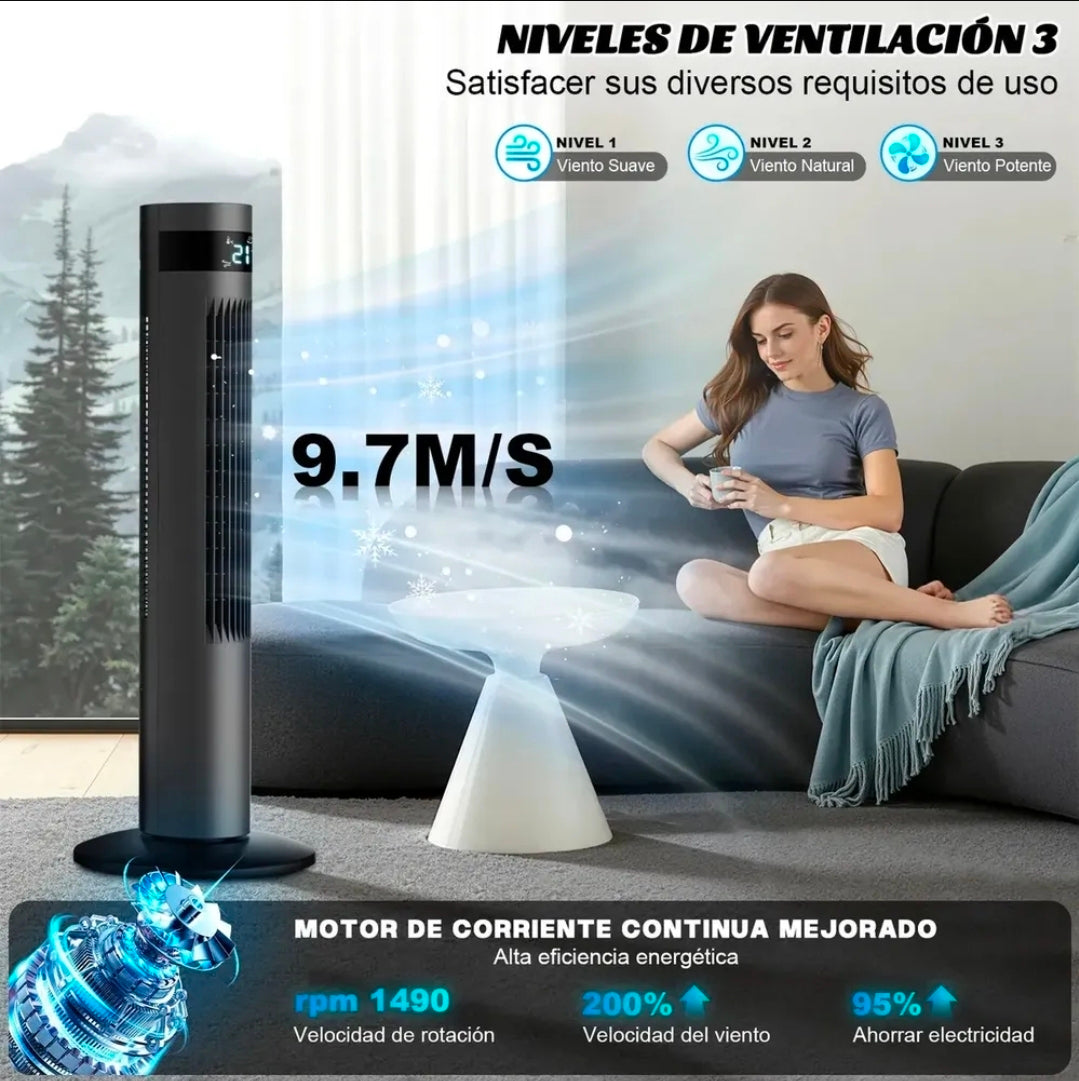 Ventilador De Torre Con Control Remoto 90 Cm