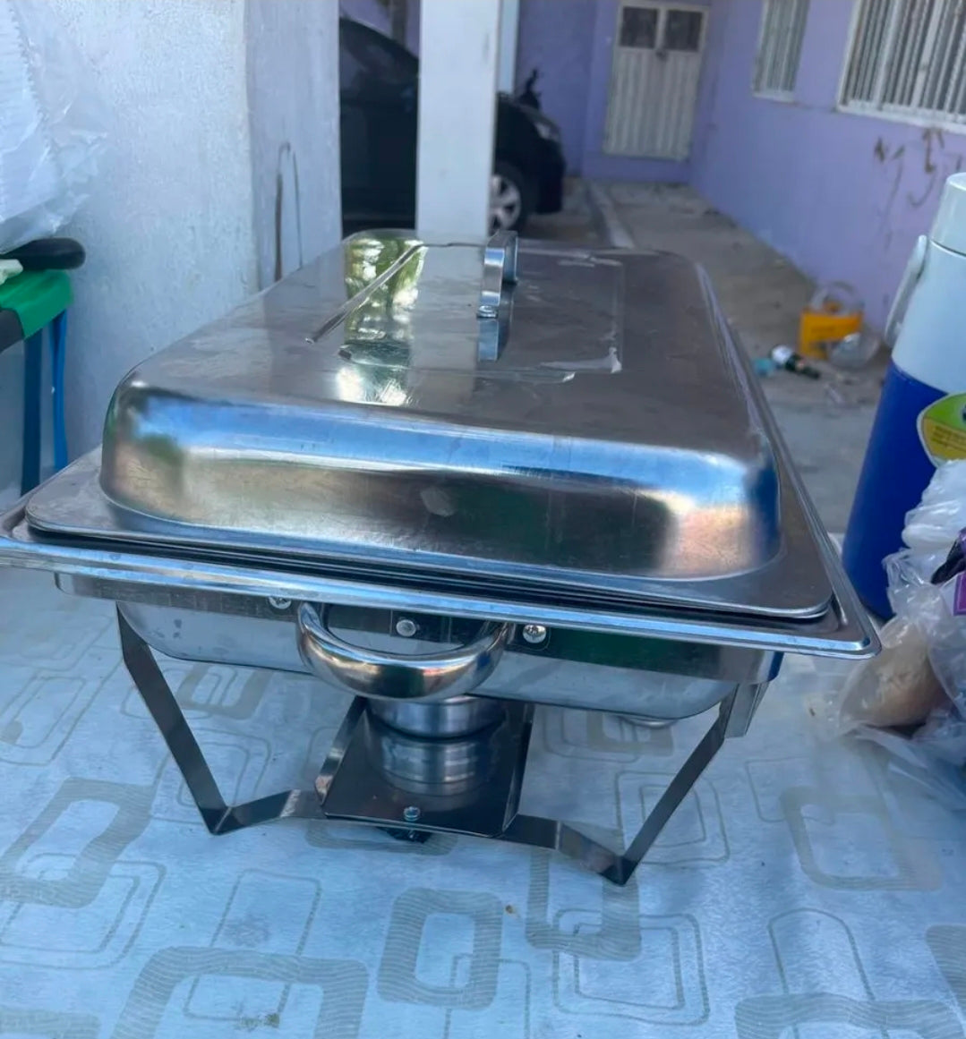 12L Ollas Vaporeras De Acero Inoxidable De Buffet Con 2+3 Insertos / Bufetera Acero Inoxidable