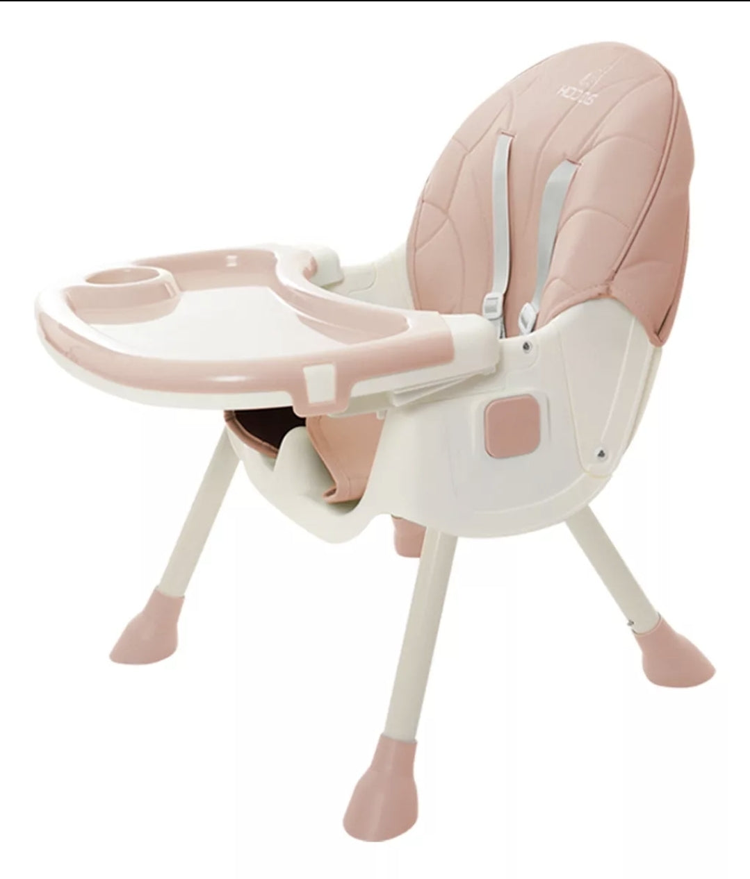 Silla Alta Periquera Mecedora Con Llantas 5 En 1 Ajustable Plegable Asiento Piel