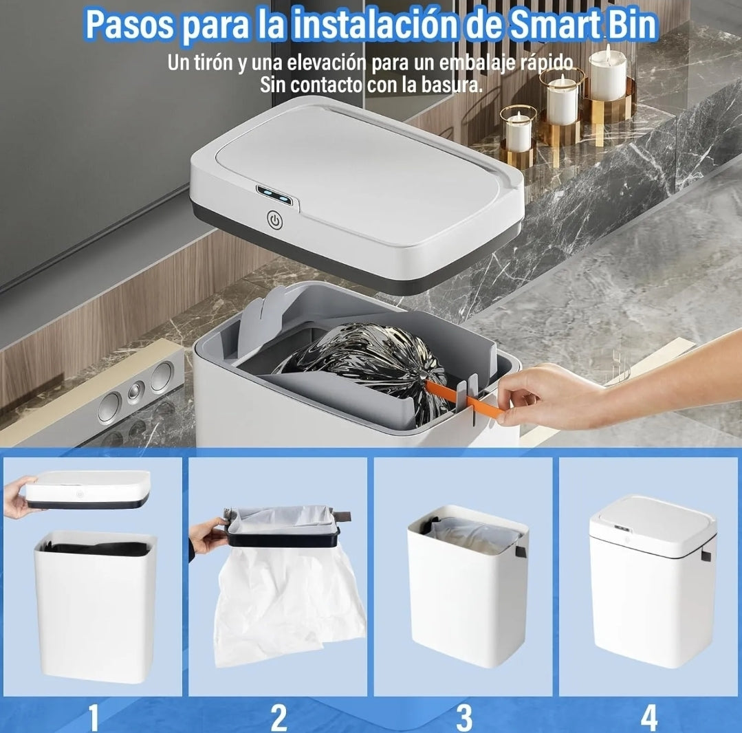 Bote inteligente para basura 2 pack 17 L