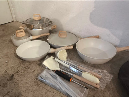 Batería de cocina antiadherente 12pz
