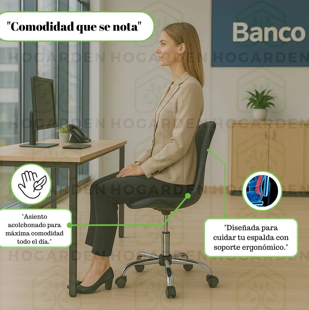 Set 3 sillas eames ejecutivas con rueditas