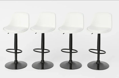 4 bancos modelo Tulip con asiento acolchado