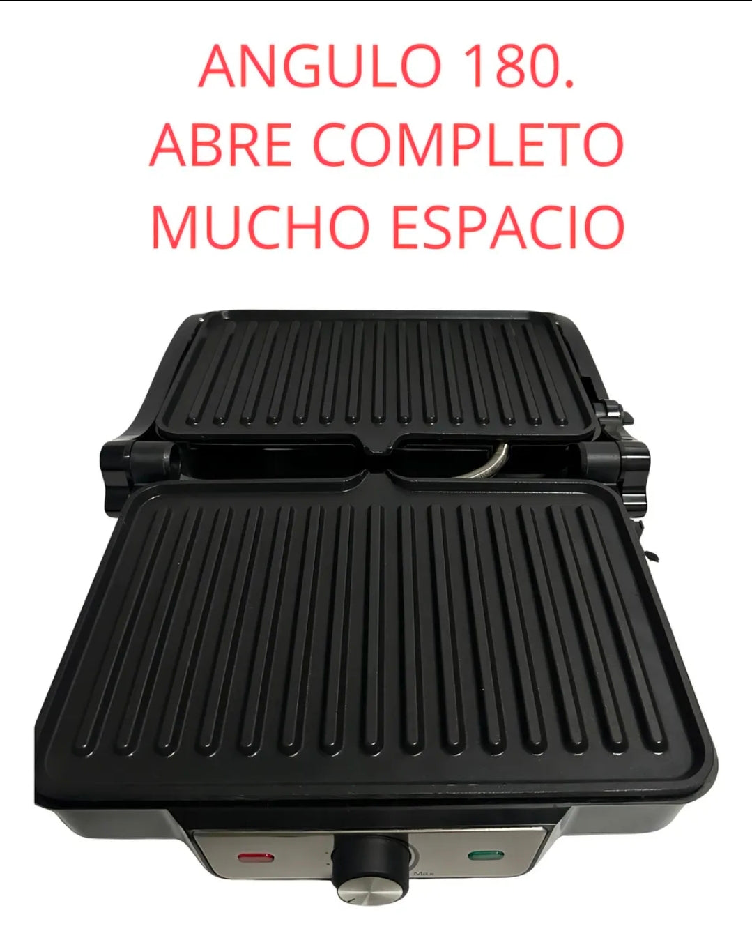 Parrilla eléctrica 2 en 1 Sándwichera 180°