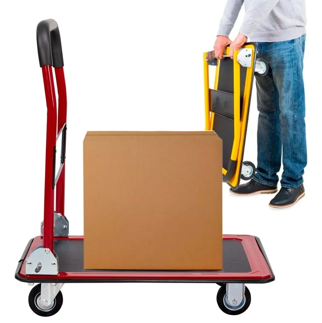 Carrito Plegable De Carga De Acero Hasta 150 Kg