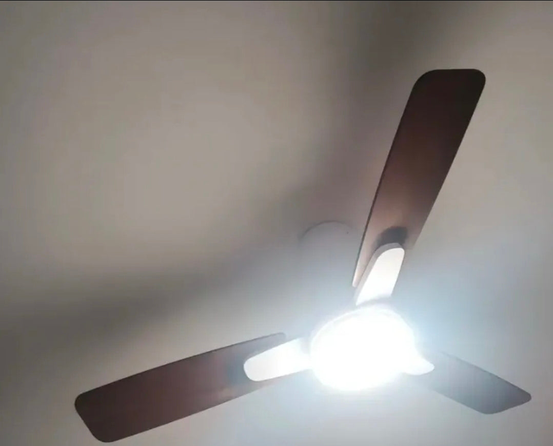 Ventilador De Techo 42" Aspas De Doble Acabado, 6 Velocidades, 3 Tonos De Luz