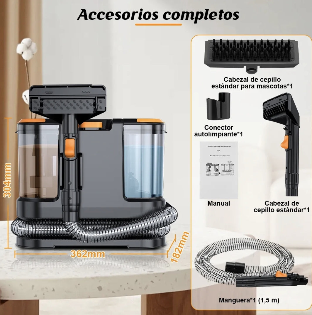 Aspiradora Para Limpiar 16kpa 1.8L Alfombras Y Mascota, Potencia 1000w