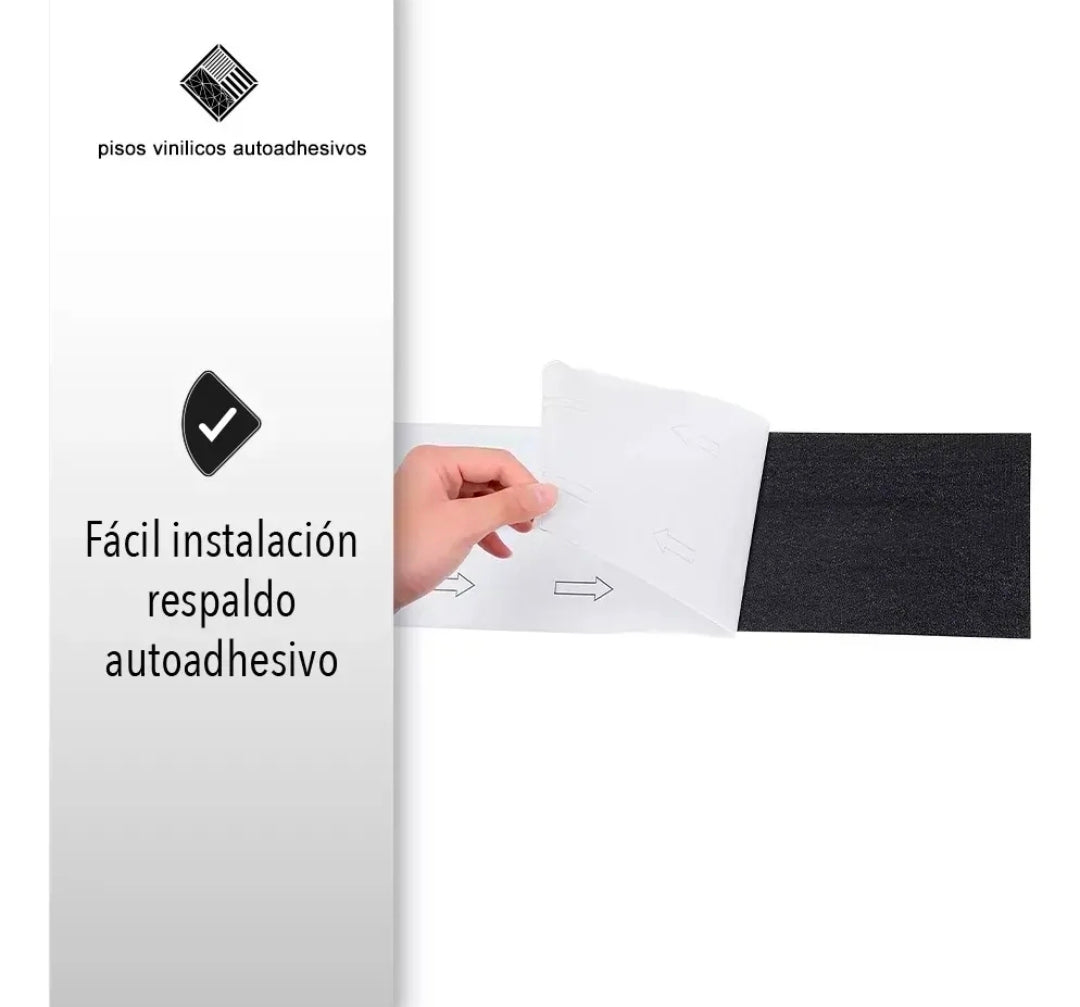 Piso Tipo Duela Autoadherible Sintética PVC