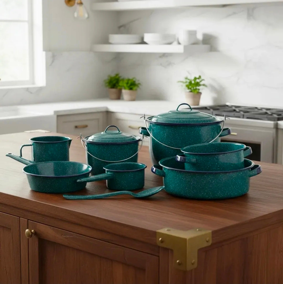 Batería de cocina Cinsa peltre superior 10 pz
