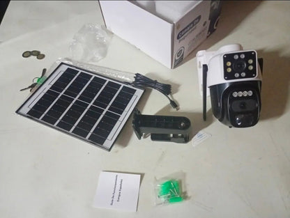 Cámara de Seguridad Solar Ankou 10MP Doble Lente 4K Visión Nocturna