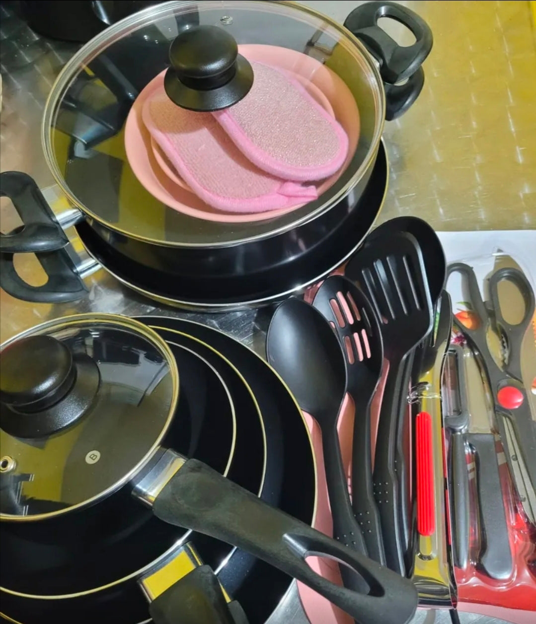 Batería de cocina Aluminio Antiadherente 22 piezas
