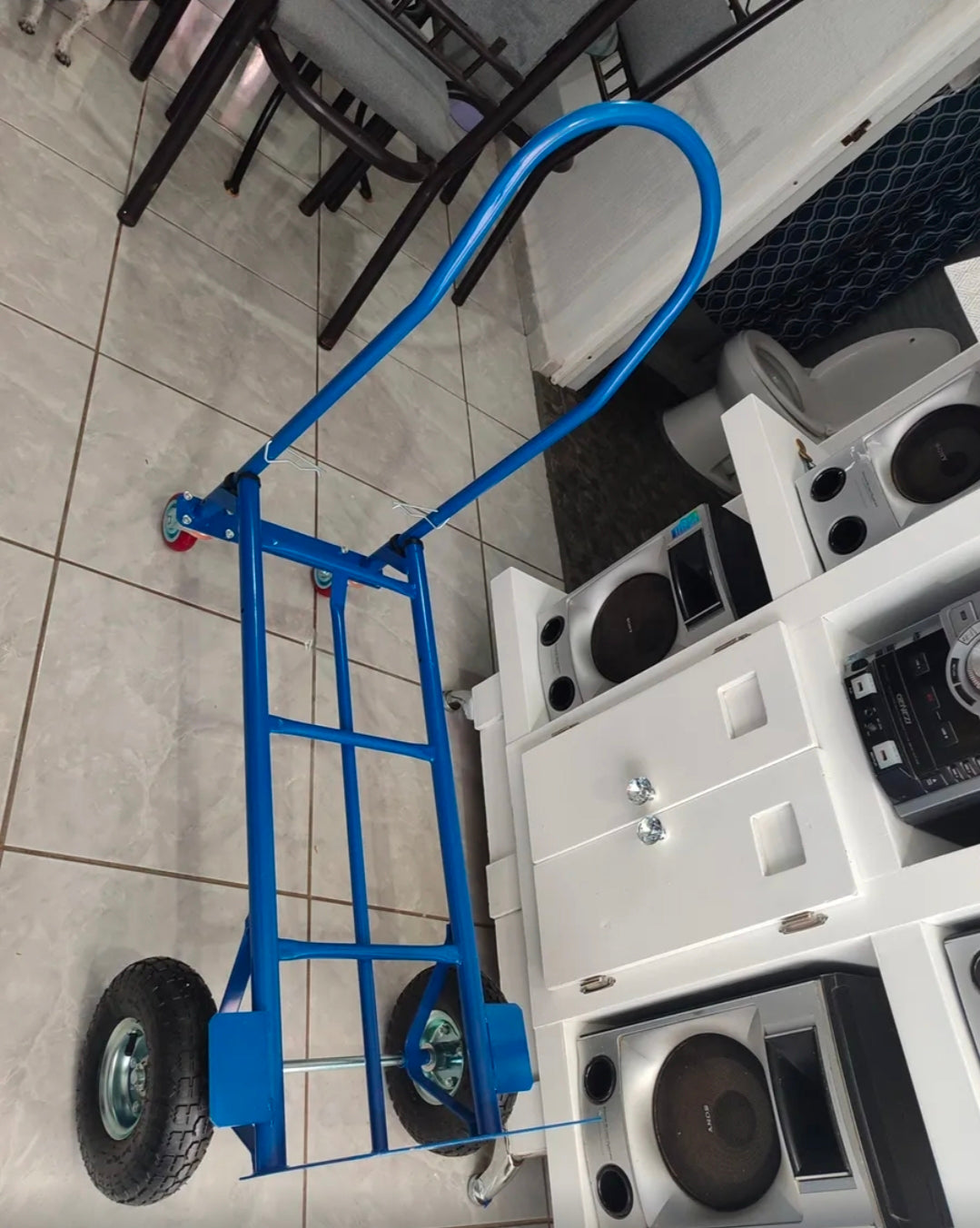 Diablo plataforma 400kg  azul