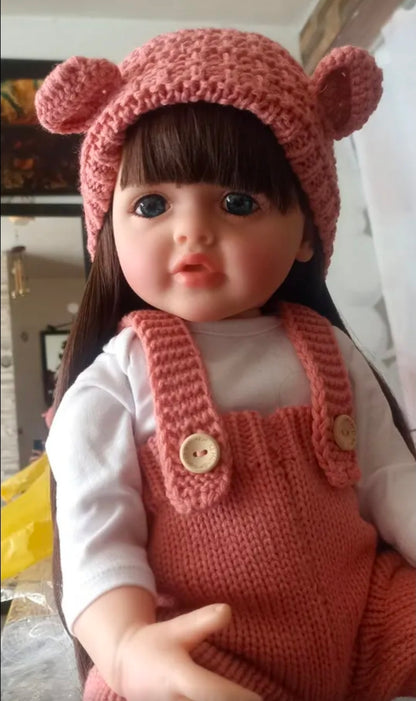 Bebé muñeca TIPO reborn silicona 55 cm