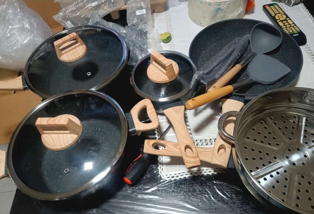 Batería de cocina antiadherente 12pz