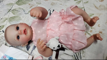 Muñeca de silicona 48cm tipo NENUCO