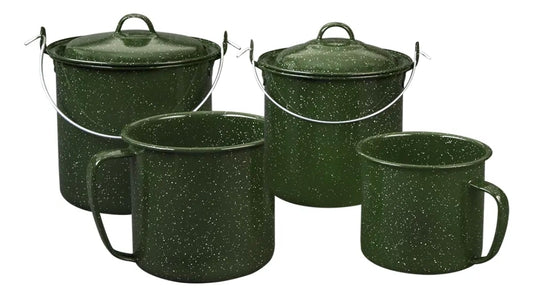 Set De 4 Ollas Hervidores De Peltre Cinsa Incluye 2 Tapas