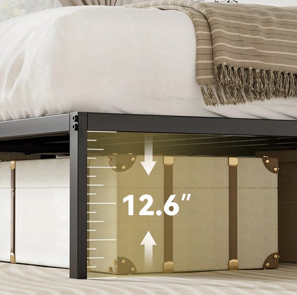Base De Cama Plegable De Metal Con Enchufe Usb