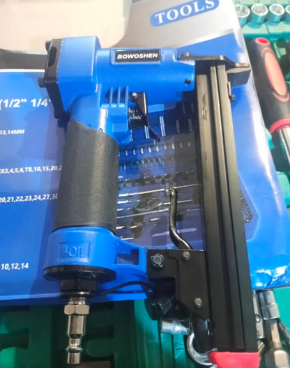 Engrapadora Neumática BOWOSHEN Industrial Profesional Con 1000 Grapas Calibre 22