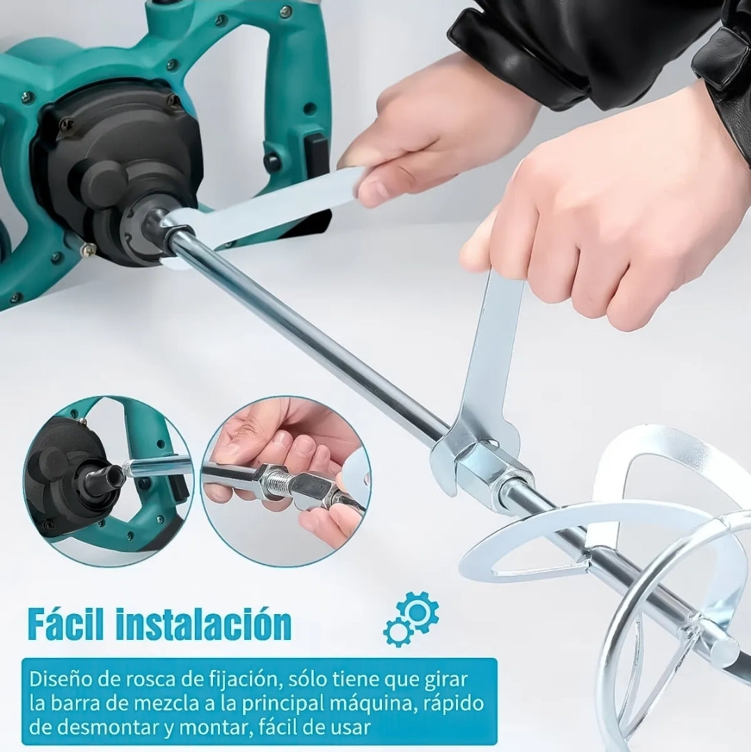 Mezcladora eléctrica de cemento/pintura 6 velocidades 3200w