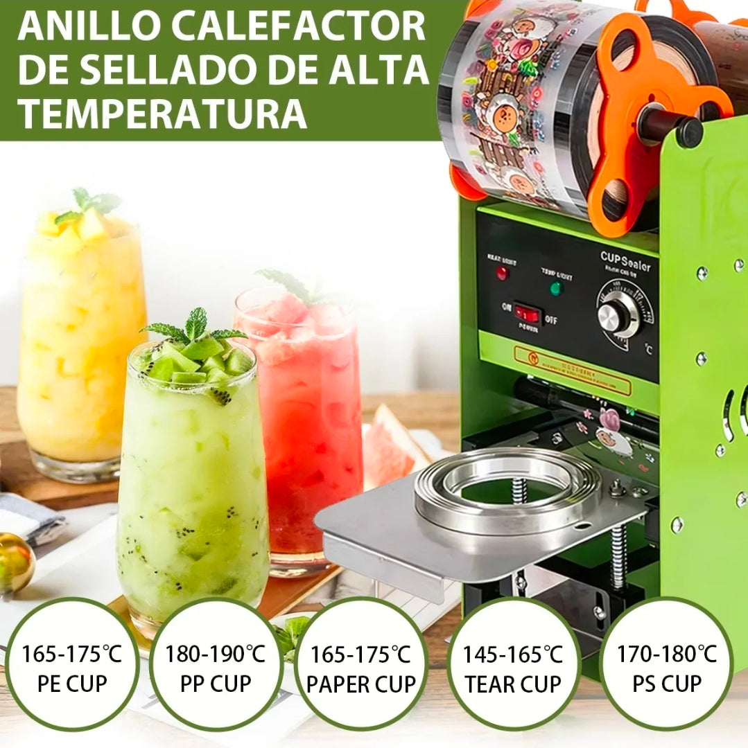 Maquina selladora manual de vasos