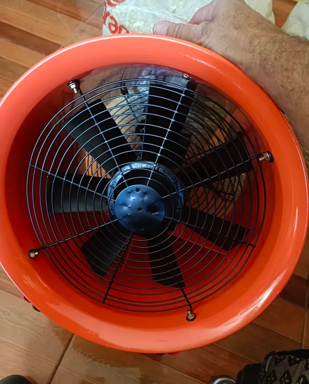 Extractor De Aire Industrial Ventilador 12'' Con Conducto 5m, 3300 Rpm