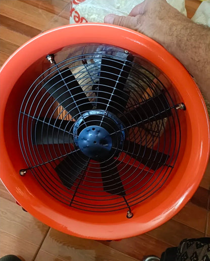 Extractor De Aire Industrial Ventilador 12'' Con Conducto 5m, 3300 Rpm